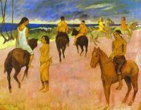 Gauguin, Paul - Horsemen on the Beach